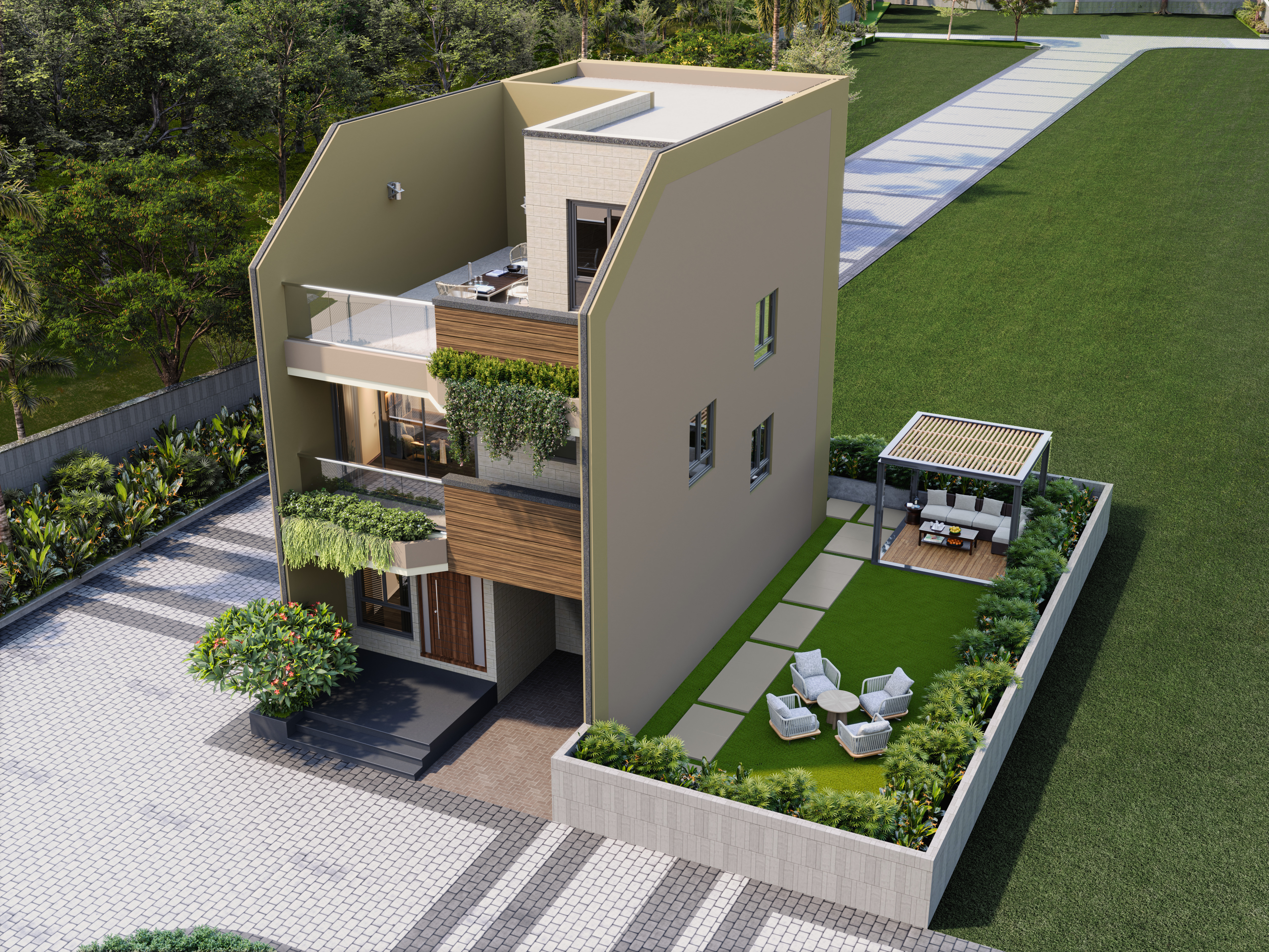 Mokshaah single bungalow view